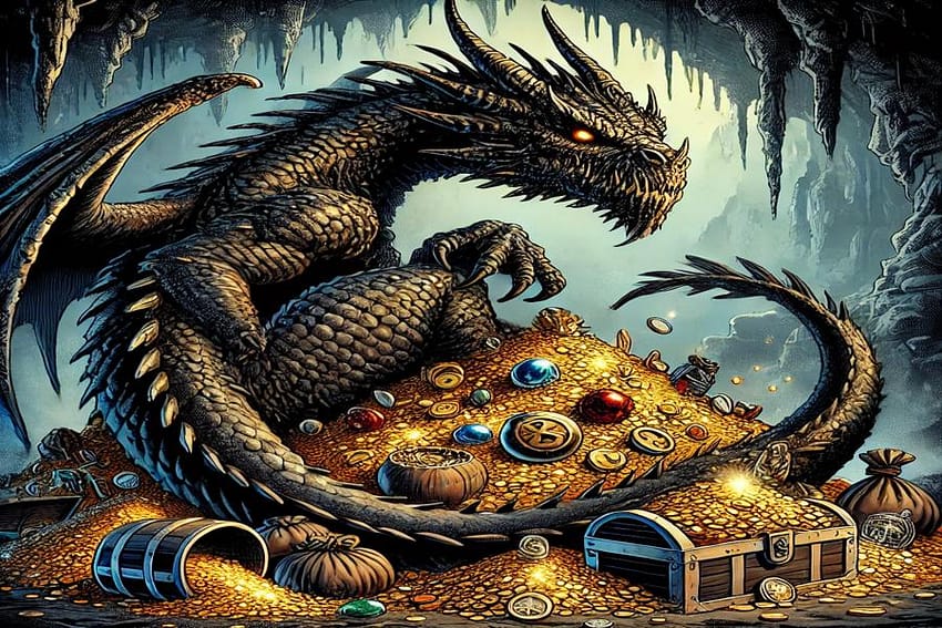 13 Odd and Mysterious Norse Mythological Creatures: Fafnir dragon feature image