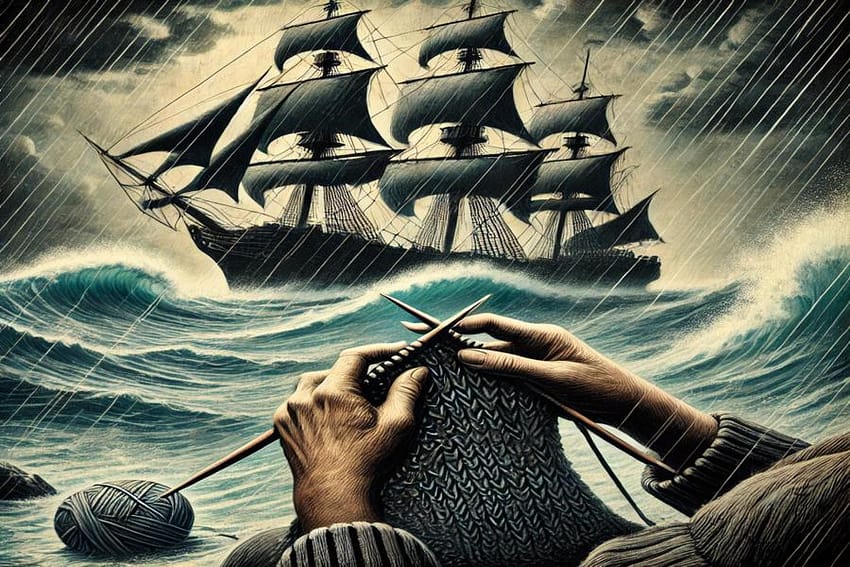 Danish Superstitions: Knitting for a sailor, featured image