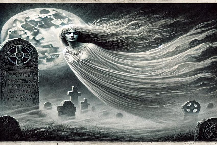 A Banshee dressed in white