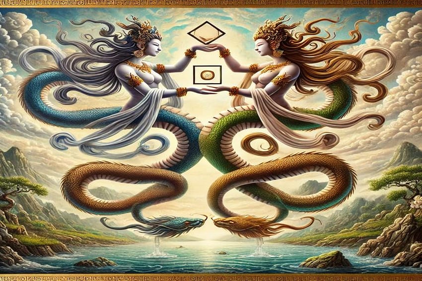 Most Profound Mythology Stories Involving Animals: Fuxi & Nuwa, featured image