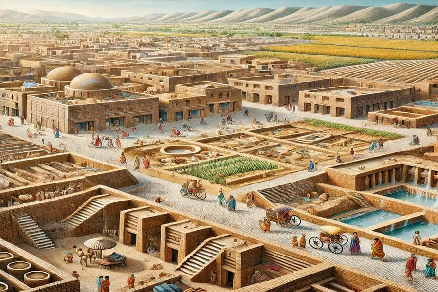 Indus Valley Civilization Artist impression