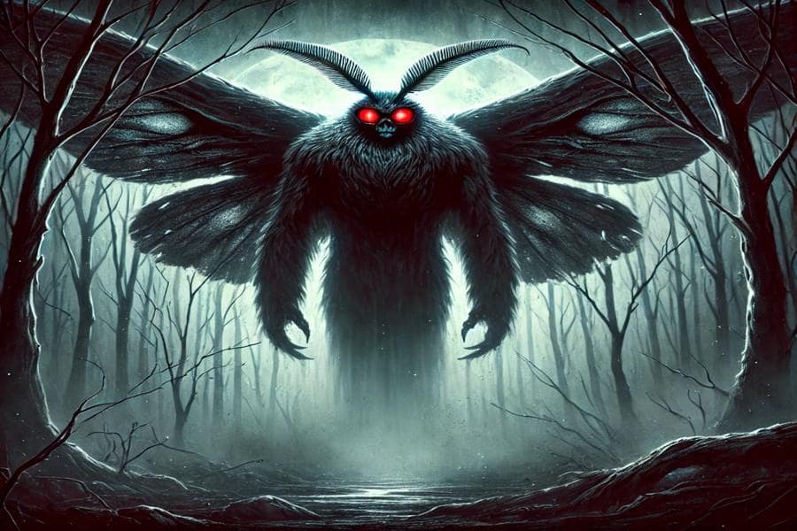 The Mothman: Artistic impression