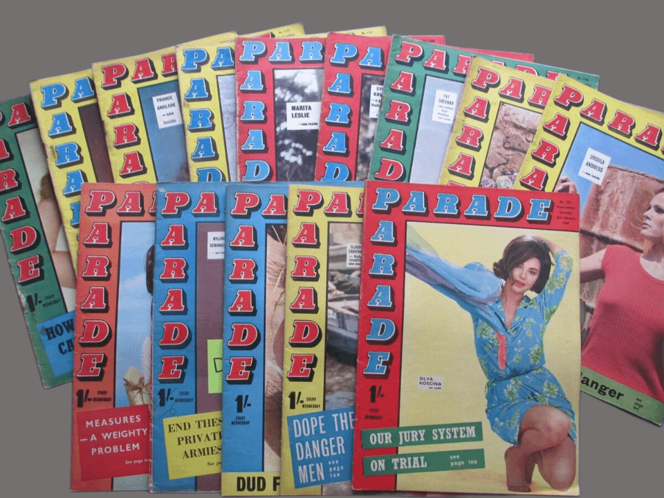 Parade magazines 60's